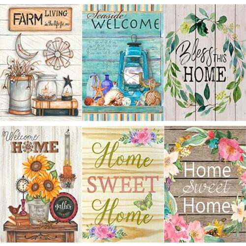 5D DIY Diamond Painting Birds Nest Diamond Embroidery Fresh Flowers Cross Stitch Full Square Round Drill Home Decor Manual Gift