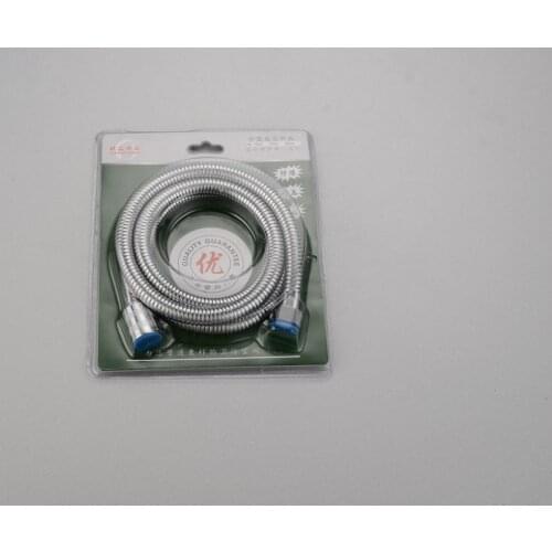 Free shipping stainless steel shower hose with high quality electroplating shower flexible pipe for bathroom accessories