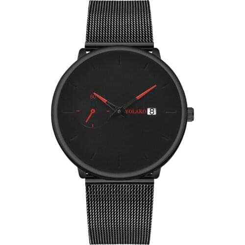 Mens Watches Fashion Casual Wristwatch Men Business Watch Stainless Steel Mesh Belt Quartz Watch Relogio Masculino Male Gift