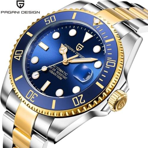 Pagani design brand 2021new mens automatic mechanical watch mens stainless steel waterproof high-grade clock relogio masculino