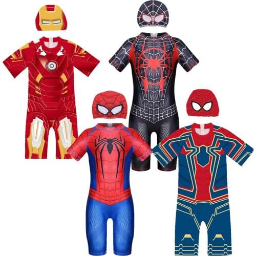 Toddler Infant Baby Girls Swimwear surperhero Swimsuit Swimming Beach Bathing Bikini Cute Summer One-Piece Swimming Baby Overall