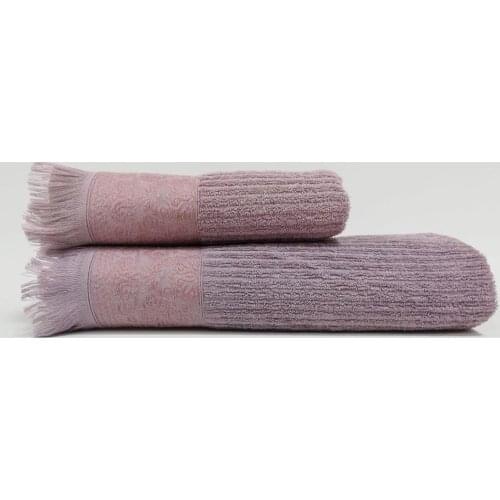 Biella Bilateral Cotton Bath Towel Set Hazelnut