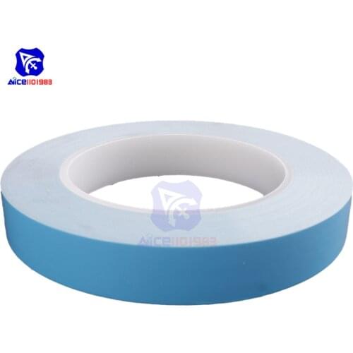 1 Piece Double Side Tape Length 25m Width 10mm Heat Tape Adhesive Tape for PCB CPU LED Strip Light Heatsink