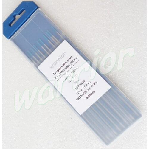 Hot sale 10pcs WL20 tungsten electrode for tig welding machine 1.6*150mm 1/16"/6"