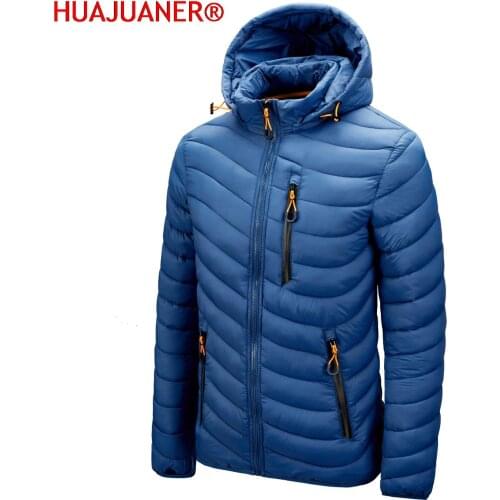 HUAJUANER Men's Parkas With A Hood