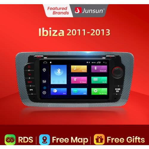 Junsun Android 10 Car DVD Radio For Seat Ibiza 6j 2009 2010 2012 2013 GPS Navigation 2 Din Screen radio Audio Multimedia Player