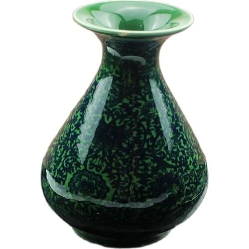 Chinese Old Porcelain Vases Green Glazed Porcelain Vase Porcelain