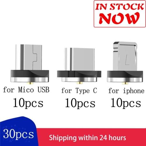 GTWIN Magnetic Cable Micro USB Type C 8-Pin Plug Fast Charger Phone Magnet Charger Magnetic Plug For iPhone Samsung Xiaomi Reimi