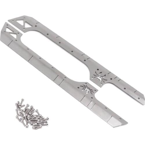 2Pcs Metal Side Skirt Surround for 1/10 RC Crawler Car Axial SCX10 90046 AXI03007 YK4102 313mm Wheelbase JEEP Wrangler