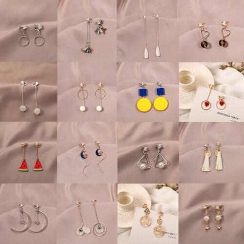 Fashion Charm Creative Pearl Clip On Earrings Cute Handmade Earrings Womens Ear Clips Jewelry