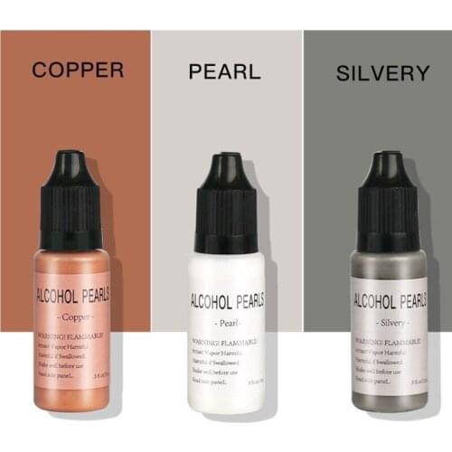 6 Colors Epoxy Resin Dye Pigment Kit Metallic Alcohol Inks Resin Artwork Crafts T21F