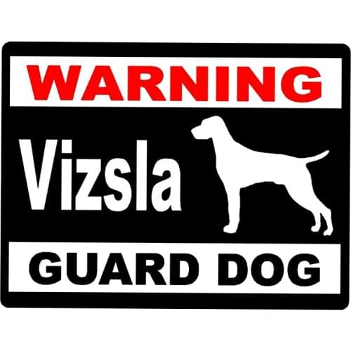 Hot Sell Personality Car Stickers Vizsla Guard Dog Accessories Motorcycle Sunscreen Waterproof PVC 15cm *12cm
