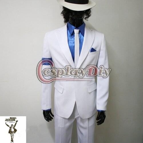 New Michael Jackson Smooth Criminal Suit Uniform Cosplay Costume For Halloween Adult Men Costume D1231