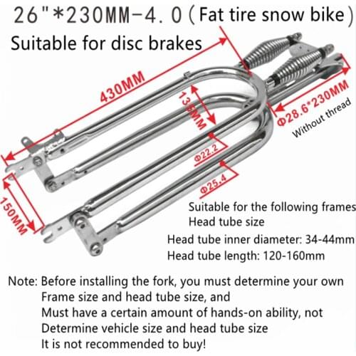 26 "Retro Snowmobile Shock Absorber 4.0" front fork model C