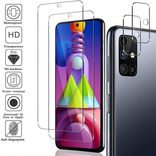 2PCS Tempered Glass LCD Film For Samsung Galaxy S20 FE A12 A42 A01 Core A71 A51 A31 A41 A21S M51 M31S A30S A50 Screen Protector