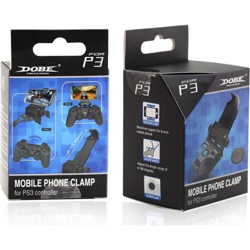 Adjustable Clip Cellphone Clamp Mobile Phone Gaming Clip Holder Clamp Handle Bracket Mount for P S3 P3 Game Controller Gamepad