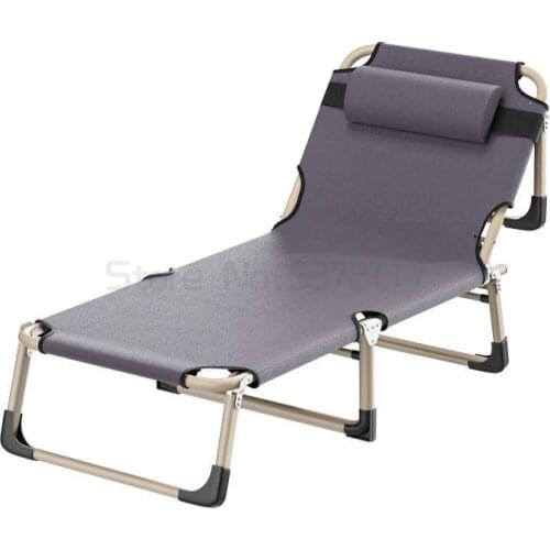 Folding bed single lunch break office nap artifact hospital escort portable marching chair