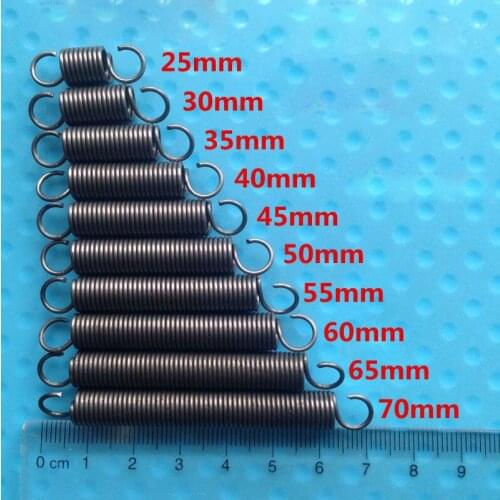 1mm Wire Diameter Thickness 7mm Outer Diameter Extension Tension Spring 80mm-110mm Length