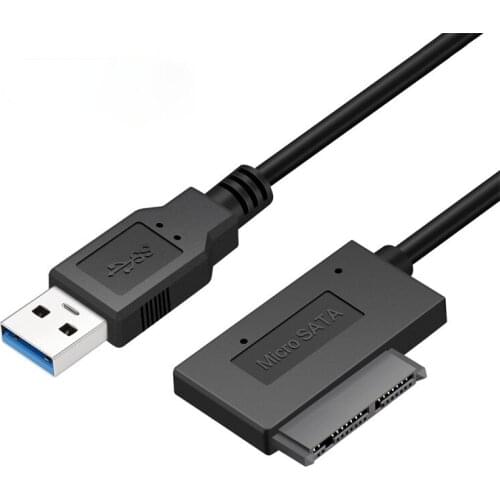 USB To SATA Cable, SSD Hard Disk Data Cable, SATA7+9 Easy Drive Cable Connection, Transfer Rate 5Gb/s