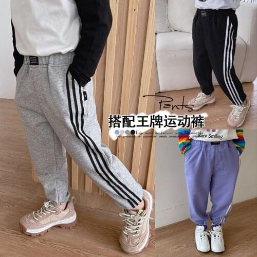 2021 Stripe Spring Summer Thin Casual Pants Boys Kids Trousers Children Clothing Teenagers Formal Outdoor High Quality