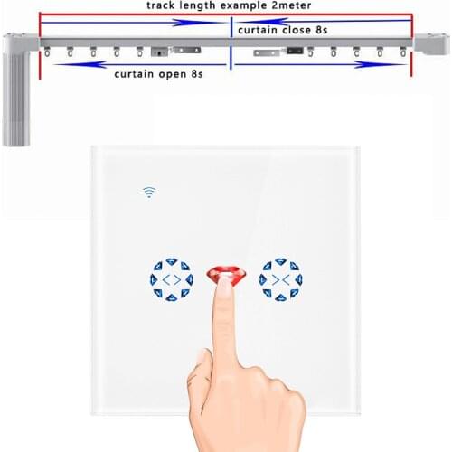 WiFi Curtain Switch for Electric Motorized Curtain Blind Roller Shutter Door Motor Touch Switch For Alexa Google Home