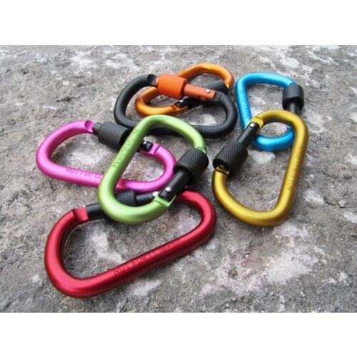 YUIYE new brand outdoor camping survival aluminum alloy multi-function hook edc carabiner gadget outdoor camping hiking hook