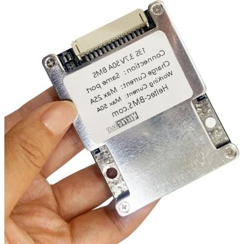 13S/14S 48V with Balance heat sink Lithium battery protection board Same port protection board with cables 45A BMS board