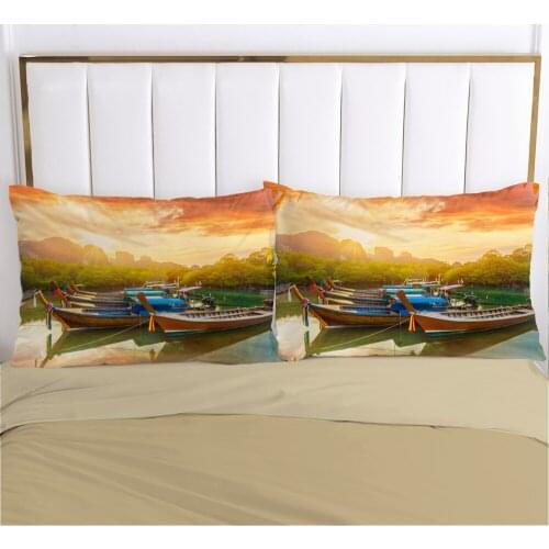1pc landscape Pillow cover Pillow case Bedding Pillowcase Pillowcovers decorative for home 3D HD Print dusk