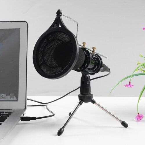 3.5mm Pro Studio Online Sound Recording Condenser Microphone for Computer Phone Chatting Gaming Podcast Recording