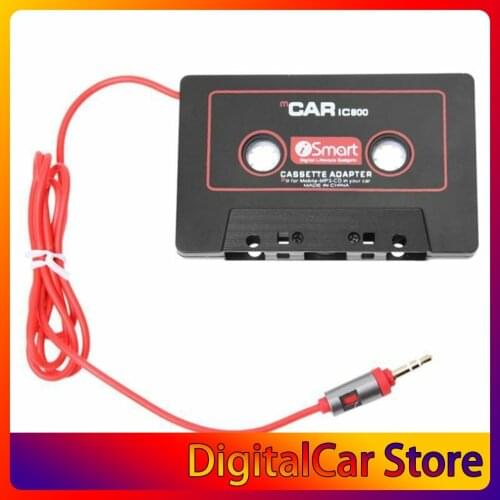 Car Audio Systems Car Stereo Cassette Tape Adapter for Mobile Phone MP3 AUX B8T5 Black Red Color Durable