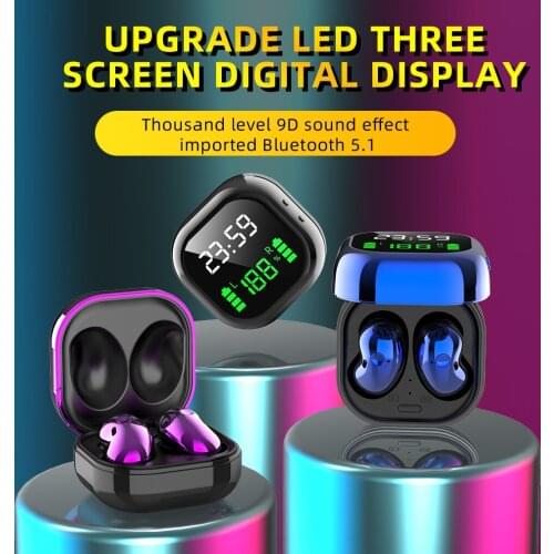 S6 TWS Bluetooth 5.0 Earphone Wireless head phone Pro Live HIFI Stereo Charging Sport Headset For iPhone Android Earbud
