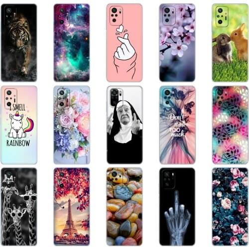 For Xiaomi Redmi Note 10 Case 4G 5G Back Cover For Redmi Note 10 Pro Phone CaseFor Redmi Note 10S Fundas Silicon Global Version