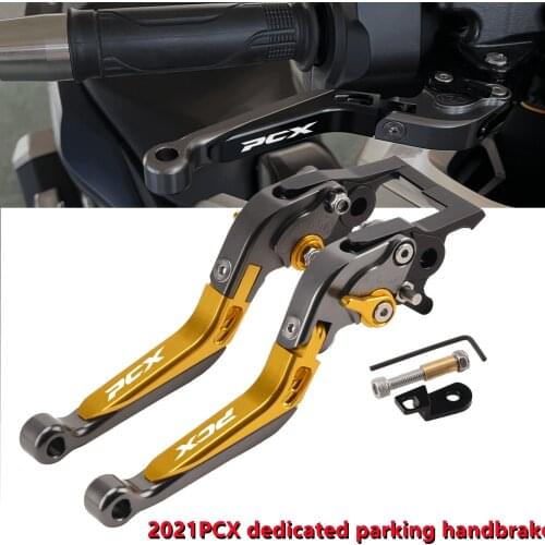 For HONDA PCX160 PCX 125 150 160 2021 Double Disc Brake Motorcycle Accessories Modified Foldable with Parking Function Brake