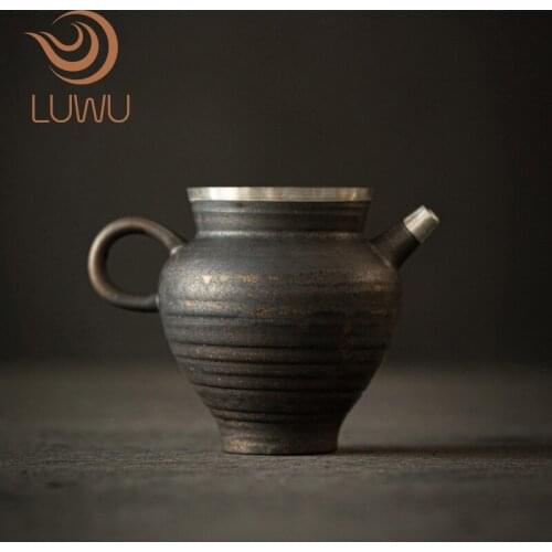 LUWU ceramic tea pitchers chahai silvechinese kung fu tea accessories 200ml