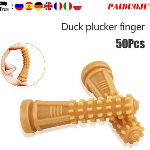30 pieces length 92mm Poultry Duck Plucking Fingers Hair Removal Machine Glue Stick Duck Plucker Fingers