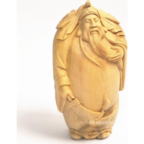 MINI 8cm gong yu sculpture war budha statue bouddha for Decoration guanong War God Figures statues