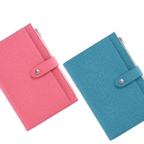 Multifunctional Zipper Wallet Notebook Compact And Lovely Portable Notebook