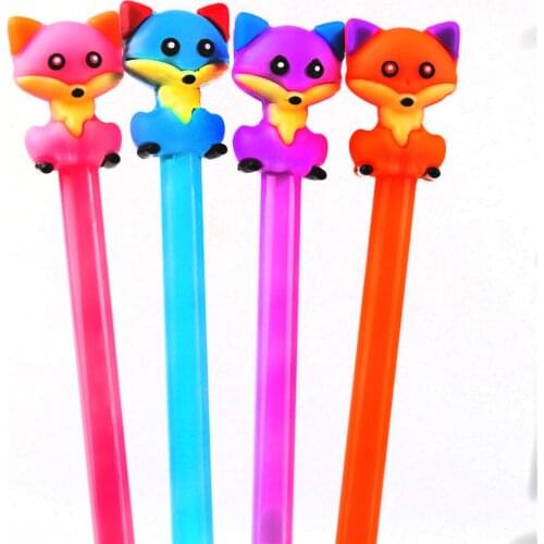 Cartoon Kawaii Gel Pen Stationery Gift 0.5mm Optional Blue Black Ink For School Stationery Office Writing