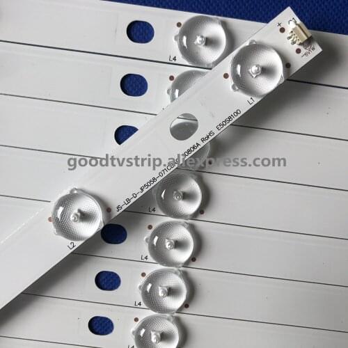 New 10 PCS/lot 7LED(6V) 516mm LED backlight strip for LED50C380 JS-LB-D-JP50S8-071CBAC 30806A E50S8100 PC62926B