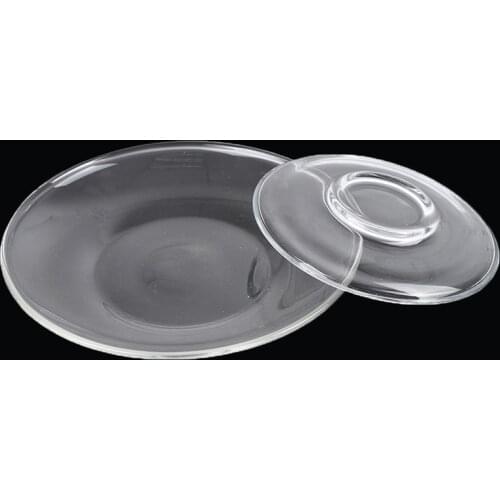 New Kinds Heat Resistant Clear Glass Saucer for Tea Coffee Drink Cups Mug - Size S/L