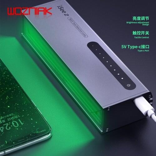 QIANLI iSee 2ed Professional screen Dust display lamp Repair fingerprint scratches Grease sear chlight green remove dust light