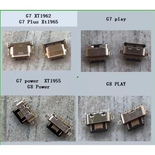 100pcs/lot micro usb charging connector for Moto G7 power XT1955 G8 power G7 play G8 play G7 XT1962 and G7 Plus XT1965