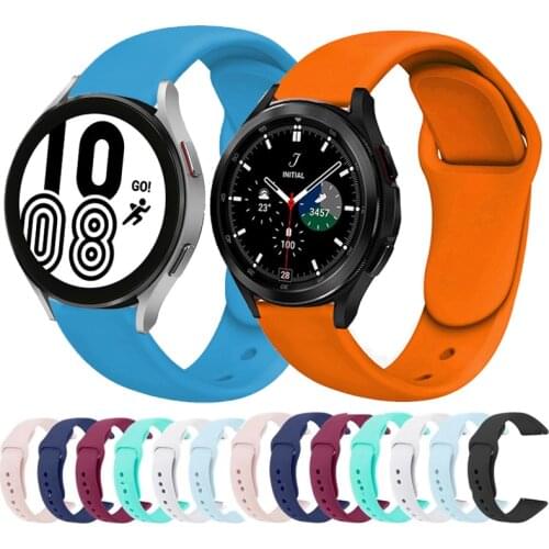 Silicone Watch Strap for Samsung Galaxy Watch 4 40mm 44mm Smart watch band for Galaxy watch 4 Classic 42mm 46mm Bracelet strap