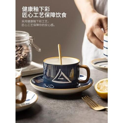 Japanese Vintage Tea Cup Ceramic Traditional Unique Creative Tea Cup Coffee Novelty Milk Tazas Desayuno House Decoration EI50BD