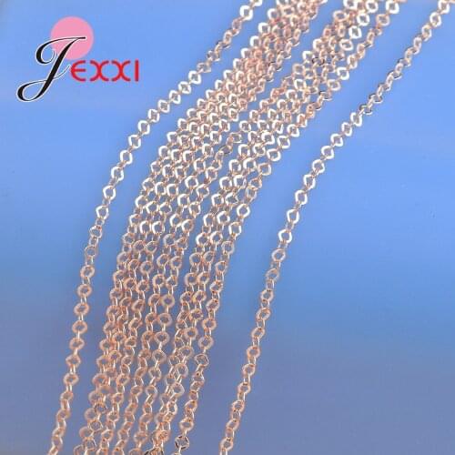 Jewelry Findings Wholesale 20Pcs Rose Gold Plate GP Link Square Necklace Chains GP Stock Fast Shipping