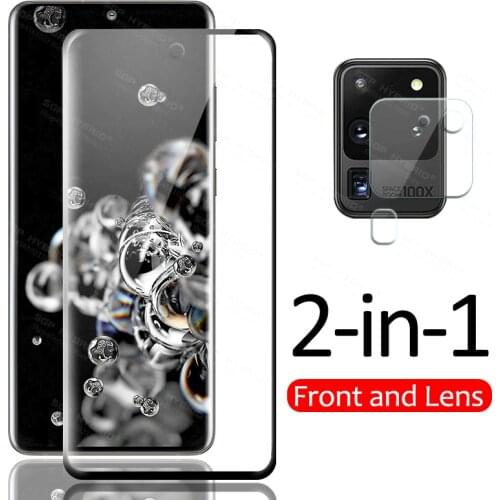 2-in-1 For Samsung Galaxy S20 Ultra S20Plus Camera Protective Glass For Samsung S 20 ultra Plus S20ultra S20+ Amrored Glass Film