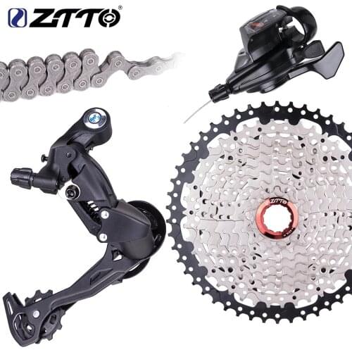 ZTTO MTB 10 Speed Bicycle Cassette Bike Shifter Rear Derailleur Groupset for parts m610 m670 x5 x7 10S Single Crankset System