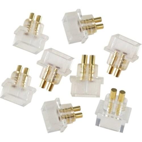 2 PCS IEM Female Socket Jack 0.78 mm Earphone Pins Plug Recessed Cable Connector for Custom In-ear Monitors