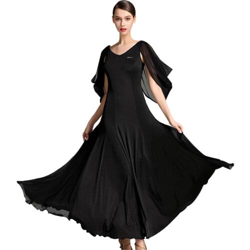 2 colors ballroom dance dresses standard ballroom dancing clothes Competition standard dance dress waltz flamenco ballroom dress