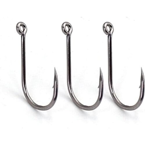 30PCS Carp Fishing Hooks Barbed Nickel Coated Feeder Hook Short curved shank Ringed Right Bent Circle Fish hook for Chod Rigs